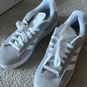 NWT Adidas Classic Grand Court Alpha Gray and White Sneakers